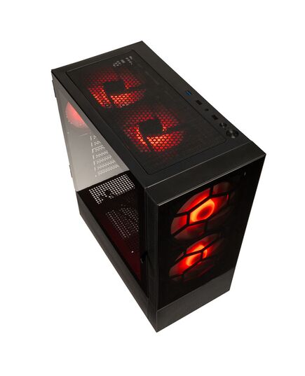 KOLINK OBSERVATORY MX GLASS ARGB MIDI TOWER CASE - BLACK (WITH 5 ARGB FANS - 2X140MM & 3X120MM)