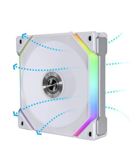 LIAN LI UNI FAN SL 120 V2 REVERSE BLADE SL120V2 WHITE - ARGB PWM CASE FAN (1PCS) NO CONTROLLER