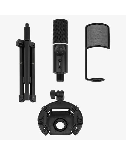 STREAMPLIFY MIC RGB MICROPHONE, USB-A, BLACK - INCL. TRIPOD