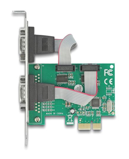 DELOCK ΚΆΡΤΑ ΕΠΈΚΤΑΣΗΣ PCIE ΣΕ 2X RS-232 90007, 921.6KBPS