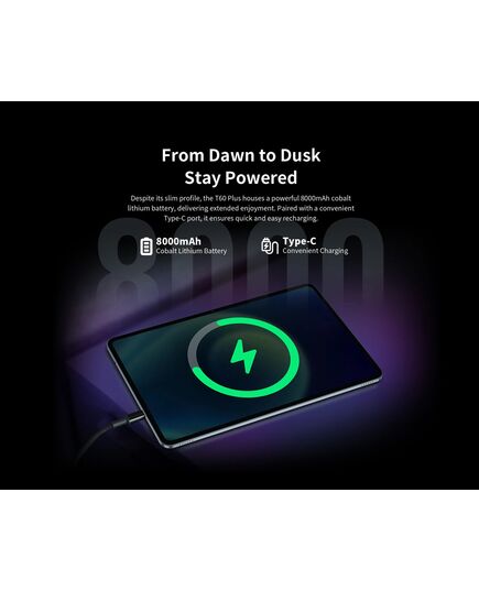 TECLAST TABLET T60 PLUS, 12", 6/128GB, 4G, ANDROID 14, 8000MAH, ΜΠΛΕ