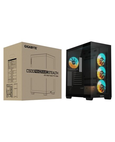 GIGABYTE CASE C500 PANORAMIC STEALTH  ATX BLACK USB 3.0