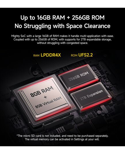 ULEFONE SMARTPHONE ARMOR MINI 20, 4.7", 8/256GB, 4G, 6200MAH, IP68/IP69K, ΜΑΎΡΟ
