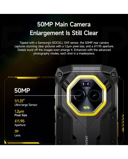 ULEFONE SMARTPHONE ARMOR MINI 20, 4.7", 8/256GB, 4G, 6200MAH, IP68/IP69K, ΜΑΎΡΟ