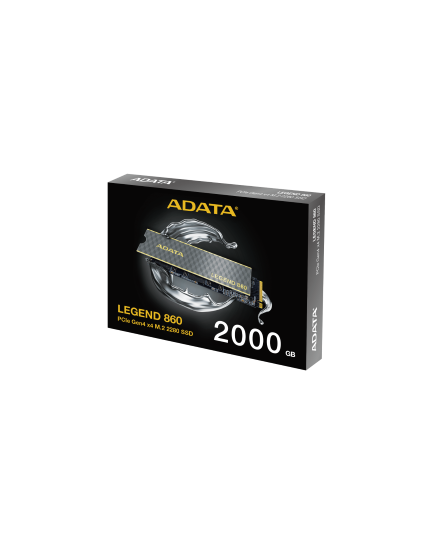 ADATA SSD M.2 NVME PCI-E GEN4 2 TB LEGEND 860 SLEG-860-2000GCS, M.2 2280, NVME PCI-E GEN4X4, READ 6000MB/S, WRITE 5000MB/S, 5YW.