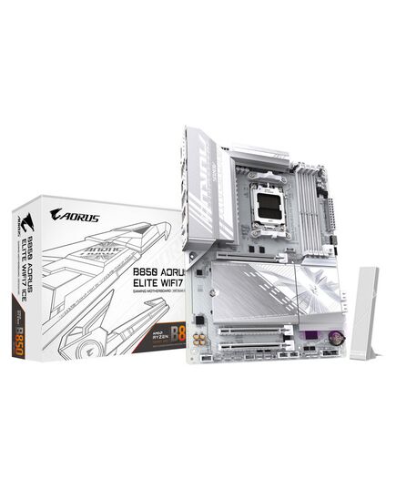 GIGABYTE MOTHERBOARD B850 AORUS  ELITE WIFI7 ICE, AM5 ATX