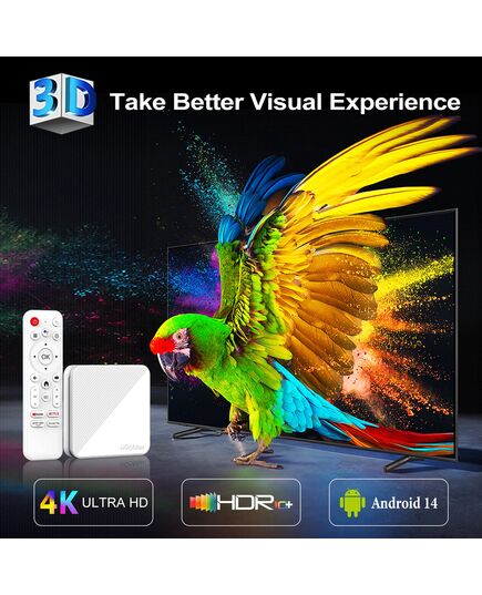 H96 MAX TV BOX H313, 4K, 2/16GB, WIFI 6, BLUETOOTH, ANDROID 14