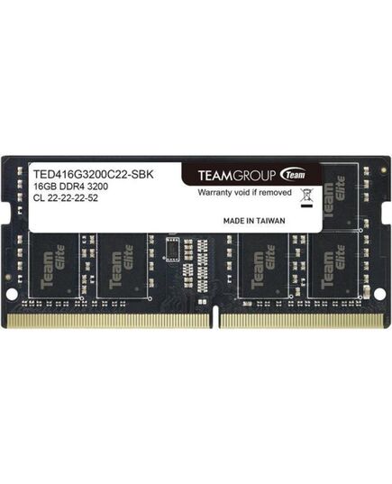 TEAMGROUP ΜΝΉΜΗ RAM S/O 16GB DDR4 PC 3200 TEAM ELITE RETAIL  (TED416G3200C22-S01)