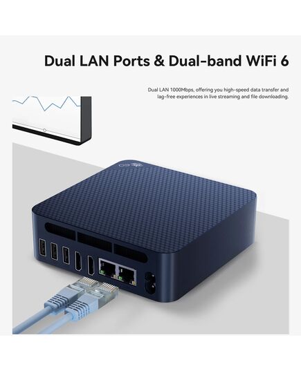 BEELINK MINI PC EQ14, INTEL N150, 16GB, 500GB M.2, WINDOWS 11 PRO