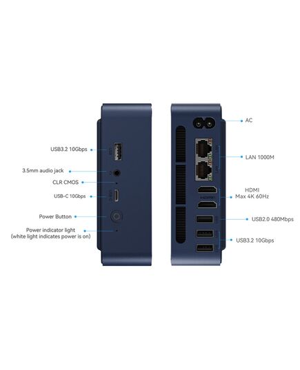 BEELINK MINI PC EQ14, INTEL N150, 16GB, 500GB M.2, WINDOWS 11 PRO