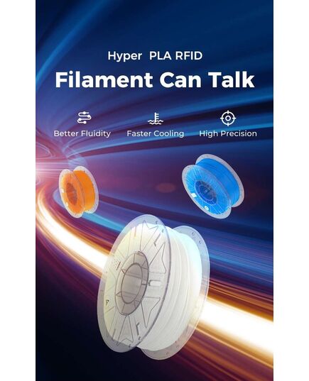 CREALITY HYPER PLA RFID GREEN - FAST PRINTING FILAMENT WITH CFS TAG 1KG 1.75 (3301010468)