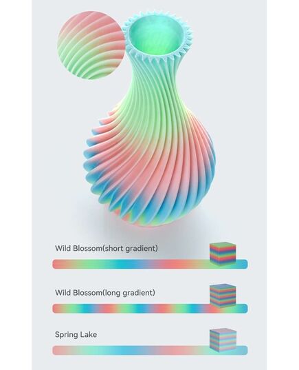 CREALITY HYPER PLA  RAINBOW SPRING LAKE - FAST PRINTING FILAMENT WITH CFS TAG 1KG 1.75