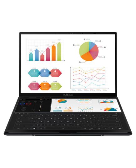 ASUS LAPTOP ZENBOOK DUO OLED UX8406CA-OLED-PZ067X 14.0&APOS;&APOS; 2880X1800 OLED TOUCH 120HZ U7 255H/32GB/1TB SSD NVME PCIE 4.0/WIN 11 PRO/2Y/INKWELL GRAY