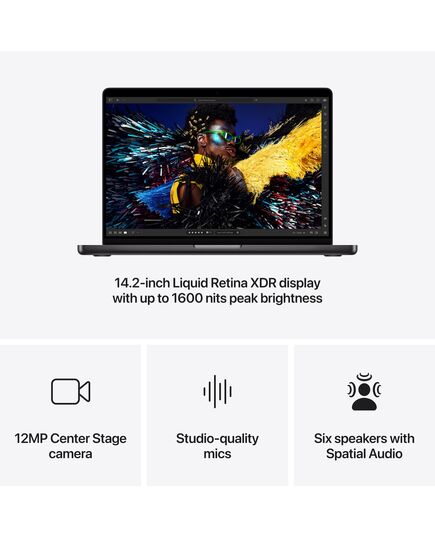 APPLE MACBOOK PRO 14"/10CG/M4/16GB/512GB SL MW2W3