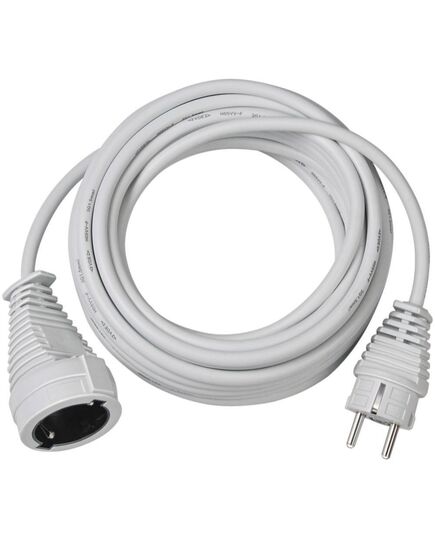 BRENNENSTUHL QUALITY PLASTIC EXTENSION CABLE 10M WHITE H05VV-F 3G1,5 (1168460) (BNN1168460)