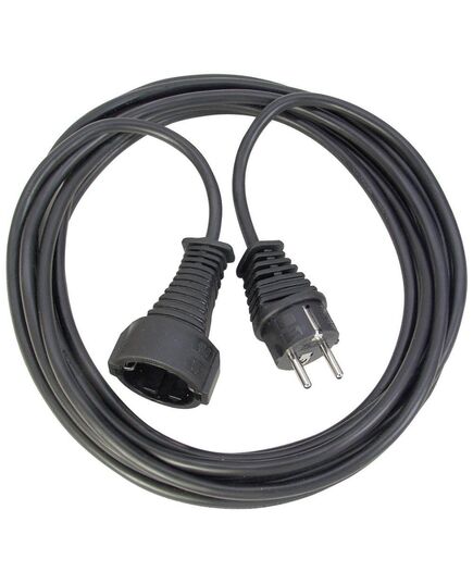 BRENNENSTUHL QUALITY PLASTIC EXTENSION CABLE 10M BLACK H05VV-F 3G1,5 (1165460) (BNN1165460)