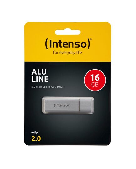 INTENSO USB 2.0 STICK 16GB ALU LINE SILVER (3521472) (NSO3521472)