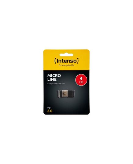 INTENSO USB 2.0 STICK 4GB MICRO LINE BLACK (3500450) (NSO3500450)