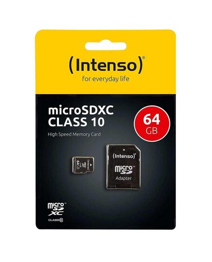 INTENSO MICROSDXC CARD 64GB CLASS 10 (3413490) (NSO3413490)