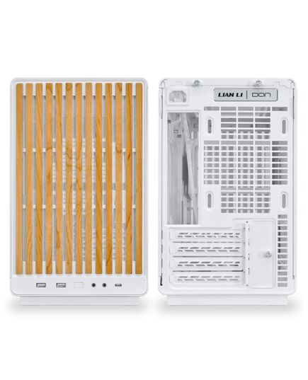LIAN LI DAN CASE A3 WOOD WHITE - M-ATX ALL MESH STEEL-FABRIC PC CASE FROM DANIEL HANSEN