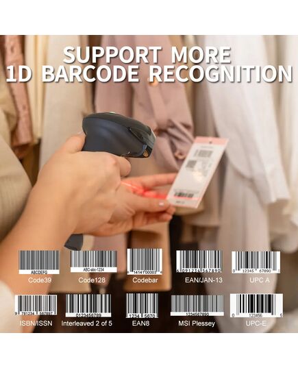 GTCODESTAR BARCODE SCANNER X-620F, 1D, ΕΝΣΎΡΜΑΤΟ & ΑΣΎΡΜΑΤΟ, 800MAH, ΜΑΎΡΟ