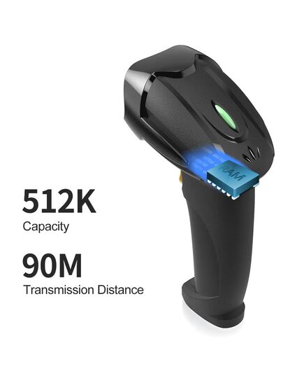 GTCODESTAR BARCODE SCANNER X-620F, 1D, ΕΝΣΎΡΜΑΤΟ & ΑΣΎΡΜΑΤΟ, 800MAH, ΜΑΎΡΟ