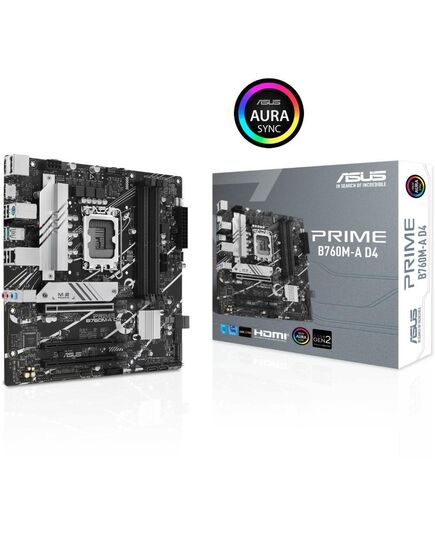 ASUS PRIME B760M-A WIFI D4 INTEL B760 LGA 1700 MICRO ATX (90MB1CX0-M1EAY0) (ASU90MB1CX0-M1EAY0)