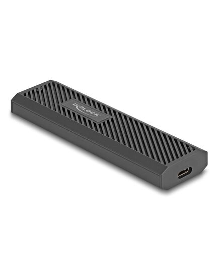 DELOCK ΘΉΚΗ ΓΙΑ M.2 NVME PCIE/SATA SSD 42031, 20GBPS, TOOL FREE, ΜΑΎΡΗ