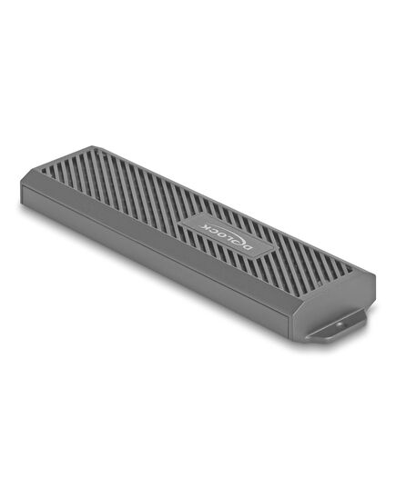 DELOCK ΘΉΚΗ ΓΙΑ M.2 NVME PCIE/SATA SSD 42031, 20GBPS, TOOL FREE, ΜΑΎΡΗ