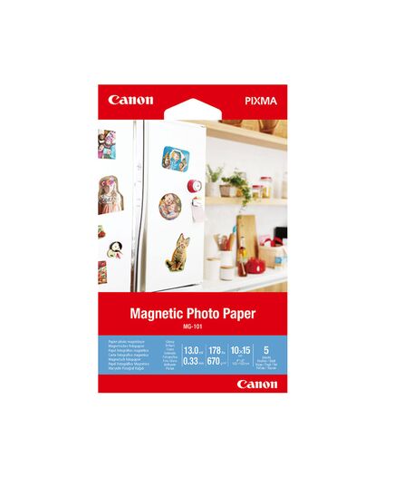 ΜΑΓΝΗΤΙΚΌ ΦΩΤΟΓΡΑΦΙΚΌ ΧΑΡΤΊ CANON MG-101 4X6 (5 SHEETS) (3634C002AA) (CAN-MG101)