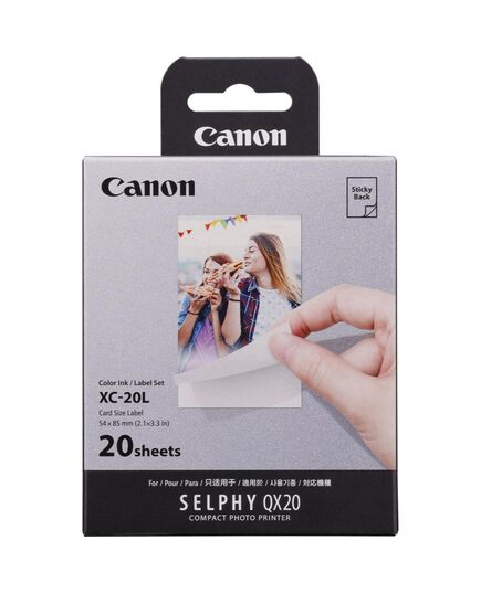 CANON XC-20L COLOR INK & STICKER SET 20PRINTS 54X85 MM (6755C002AA) (CANXC20L)