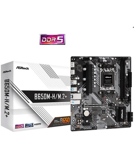 ASROCK B650M-H/M.2+ MOTHERBOARD MICRO ATX ΜΕ AMD AM5 SOCKET