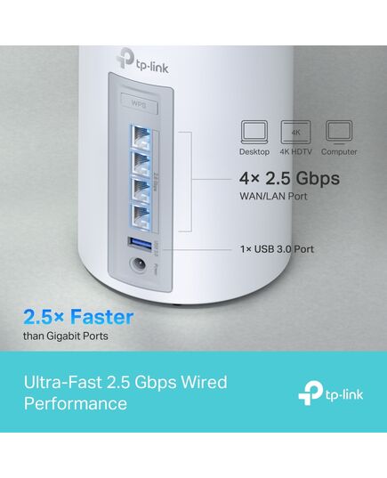 TP-LINK BE11000 WHOLE HOME MESH WI-FI 7 SYSTEM (DECO BE65(1-PACK)