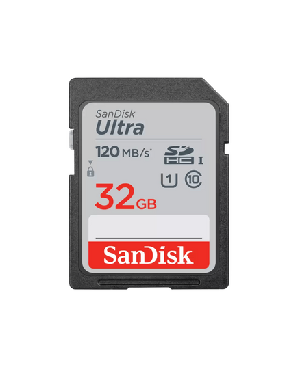 SANDISK ULTRA 32GB SDHC MEMORY CARD 120MB/S