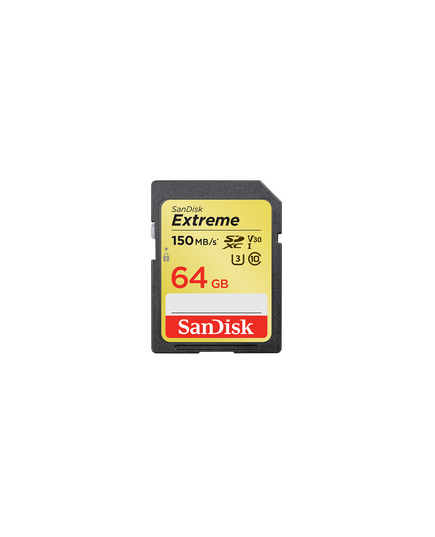 SANDISK EXTREME SDXC 64GB CLASS 10 U3 V30 UHS-I