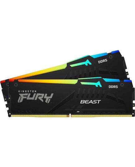KINGSTON RAM FURY BEAST RGB 32 GB (2 X 16 GB KIT) DDR5 5600 DIMM CL40 (KF556C40BBAK2-32) (KINKF556C40BBAK2-32)