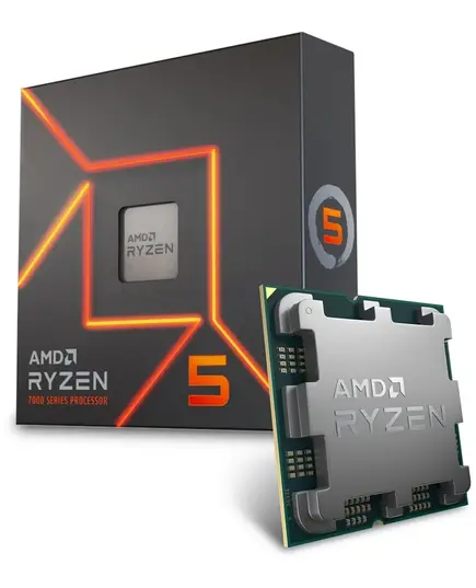 AMD CPU RYZEN 5 7600X, 6C/12T, 4.7-5.3GHZ, CACHE 6MB L2+32MB L3, SOCKET AM5, BOX, 3YW.