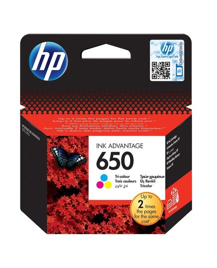 HP ΜΕΛΆΝΙ INKJET NO.650 COLOUR (CZ102AE) (HPCZ102AE)