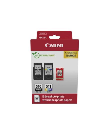 CANON ΜΕΛΆΝΙ INKJET PG-510/CL-511 PVP (2970B017) (CANCL-511PVP)