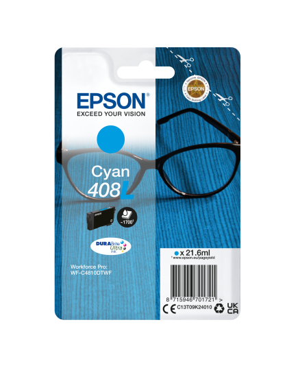ΑΝΑΛΩΣ EPSON SINGLEPACK CYAN 408L