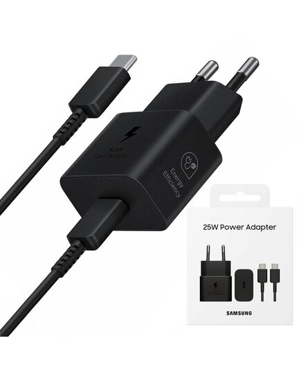 SAMSUNG CHARGER 25W TYPEC-TYPEC BLACK