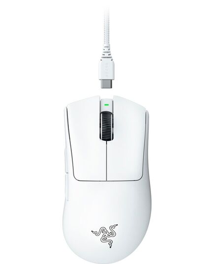RAZER DEATHADDER V3 PRO WHITE - 64G WIRELESS GAMING MOUSE - ERGONOMIC - 90 HOURS BATTERY - 30K DPI