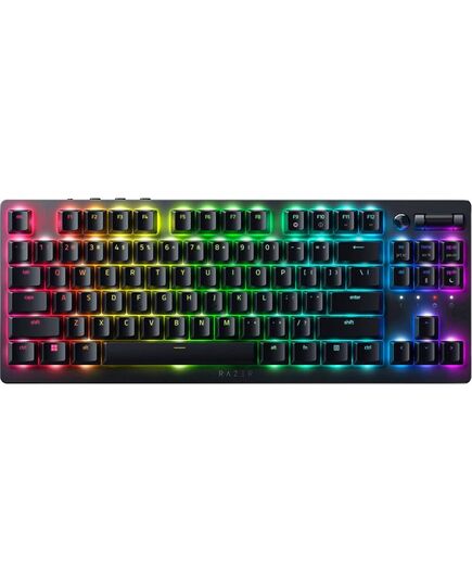 RAZER DEATHSTALKER V2 PRO TKL - WIRELESS - LOW PROFILE - LINEAR RED - OPTICAL SWITCHES - RGB