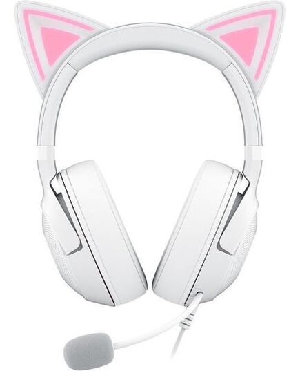 RAZER KRAKEN KITTY V2 - WHITE - RGB - USB 7.1 GAMING HEADSET - KITTY EARS - PC / PS5 / SWITCH