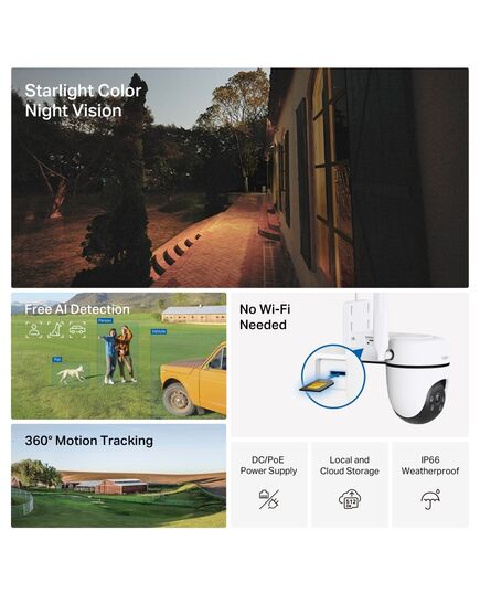 TP-LINK OUTDOOR PAN/TILT 4G LTE CAMERA TAPO C501GW