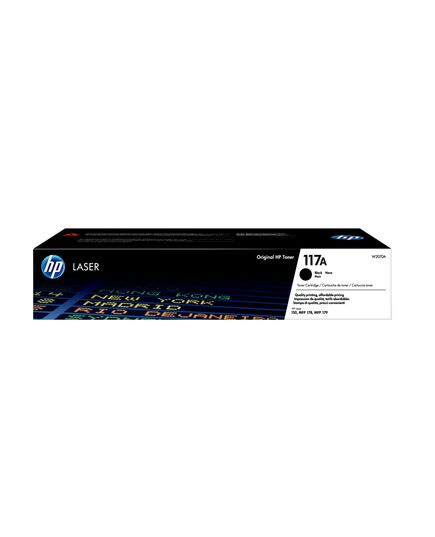 HP 117A BLACK ORIGINAL LASER TONER CARTRIDGE (1K) (W2070A) (HPW2070A)
