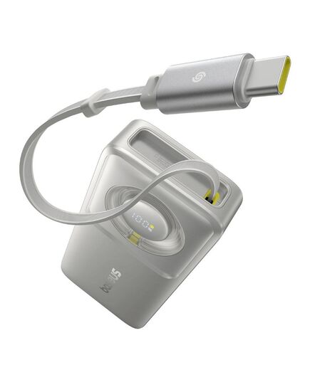 BASEUS POWERBANK OS FREE2PULL 10000MAH 30W +CABLE GREY (P10073701843-00) (BASP10073701843-00)