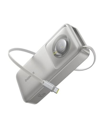 BASEUS POWERBANK OS FREE2PULL 20000MAH 65W + CABLE SZARY (P10073700843-00) (BASP10073700843-00)