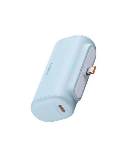 BASEUS POWERBANK COMPACT USB-C 5000MAH, 20W BLUE (P10068306313-00) (BASP10068306313-00)