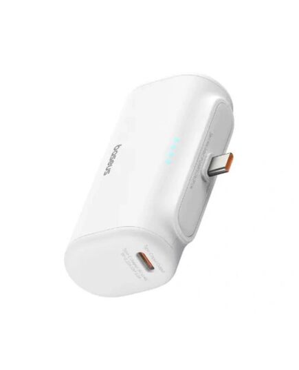 BASEUS POWERBANK COMPACT 5000MAH, 20W, USB-C BIAŁY (P10068306213-00) (BASP10068306213-00)